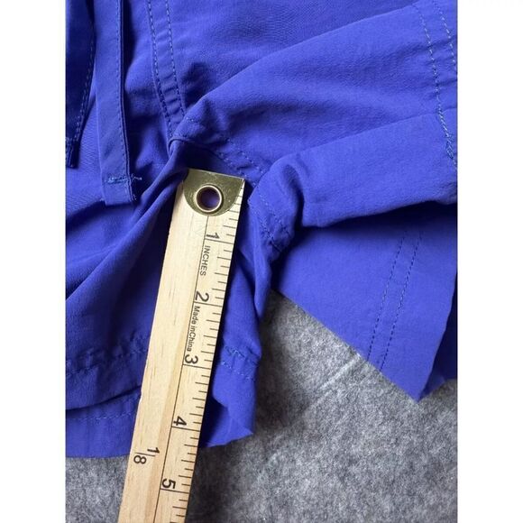 L.L. Bean Shorts Womens Large Purple 100% Supplex Nylon Regular Fit Drawstring - Picture 4 of 7